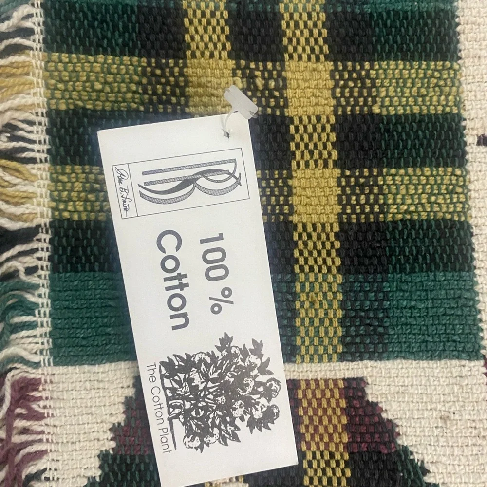 vintage 100% cotton throw rug Park B. Smith 30”X48”